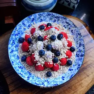 Strawberry blueberry yogurt
