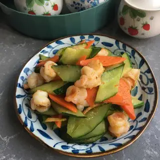 Shrimp is fried