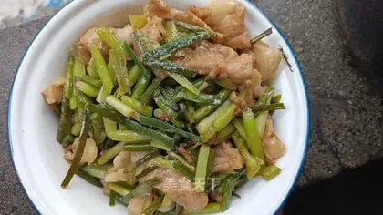 Garlic fried meat