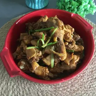 The red chicken
