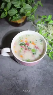 Sausage carrot congee