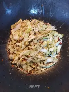 Round cabbage and shrimp