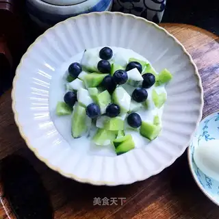 cucumber blueberry yogurt