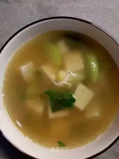 Shrimp tofu soup