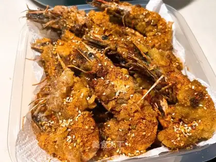 Salted egg yellow, black tiger shrimp