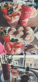 Mocha Strawberry Rolls and Strawberry Beets