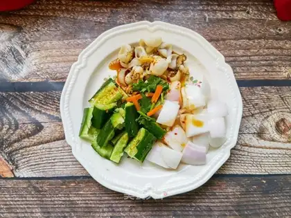Dutch cucumber onion abalone