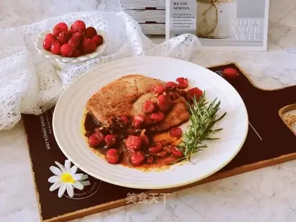Sour sauce fried steak
