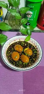 Soy sauce and eggs