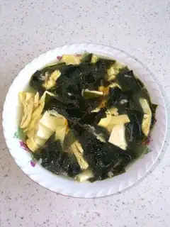 Soccer and tofu soup