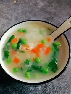 Shrimp and vegetable congee