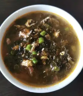 Potato omelet soup