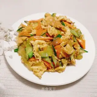 cucumber fried eggs