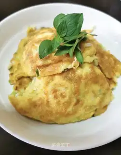 Onion fried eggs