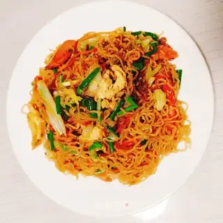 Eggs fried with rice