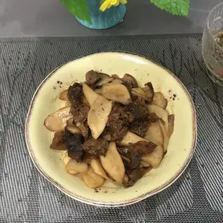 The apricots burn the rib