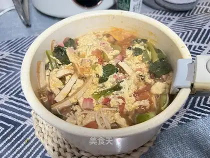A whole bunch of healthy egg soup