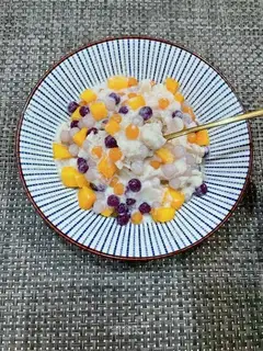 Taro mango ice