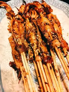 Roasted squid