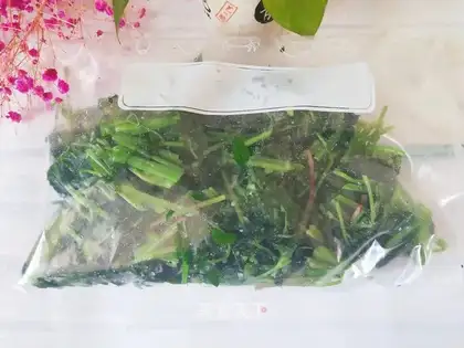 Celery is frozen and stored