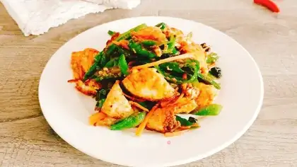 Chili fried eggs
