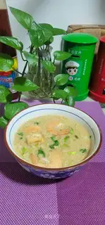 Shrimp green oatmeal