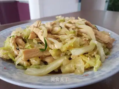 Chicken silk cabbage