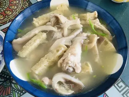A roasted chicken