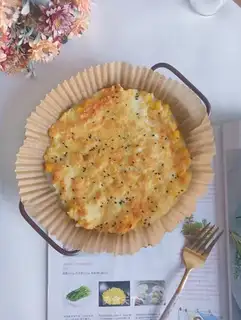 Air fryed cheese corn