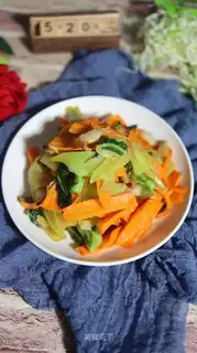 Fried carrot meat