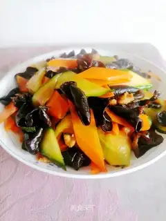 Wood carrots, cucumbers