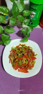 Cream pepper fried meat