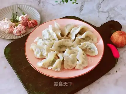 Three fresh dumplings