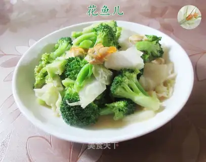 Big cabbage and broccoli