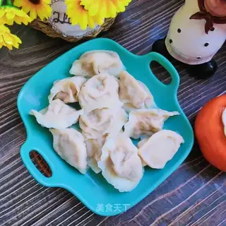 Pork and blue dumplings
