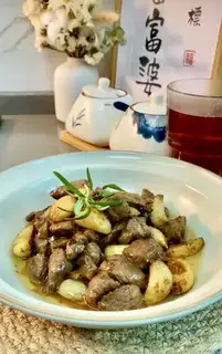 Garlic black beef