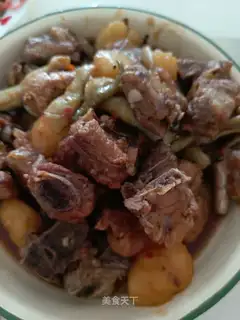 Potato burn ribs