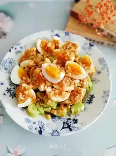 Garlic cucumber eggs