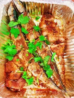 Baking the swordfish