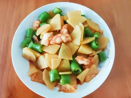 Potato chili shrimp