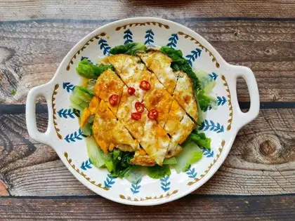 Fried omelet