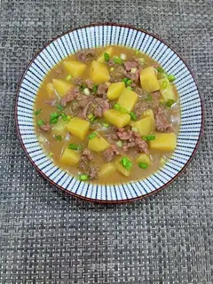 Curry potato beef