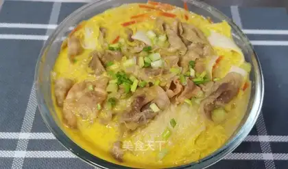 Gold soup fan fat cow