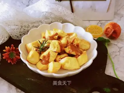 Air frying pot tofu