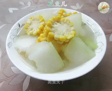 Corn melon soup