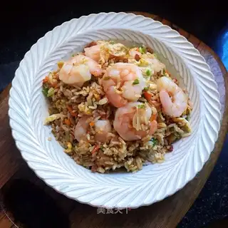 Cream shrimp fried rice
