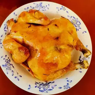 Air fried salt chicken