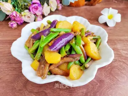 Cheese and potatoes and beans