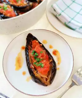 Turkish eggplant boat