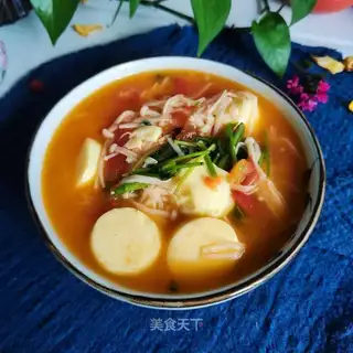 Tofu mushroom soup